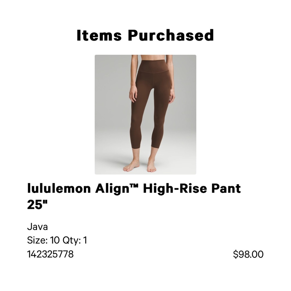 lululemon Align™ High-Rise Pant 25"
